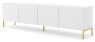 Тумба под ТВ BIM Furniture Surf 4д 2000x560x420 мм золотой/белый матовый (SURF_TV_STAND_200_4D_WHITE_MAT)