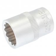 Головка 12-гранна MasterTool 1/2" 18 мм L 40 мм CRV 1 шт. 78-0618