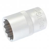 Головка 12-гранна MasterTool 1/2" 19 мм L 40 мм CRV 1 шт. 78-0619