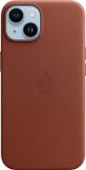 Чехол Apple Leather Case with MagSafe для iPhone 14 umber(MPP73ZE/A)