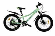 Велосипед Titan 20" 10"(25 см) Drone 2023 20TJA-004705 светло-зеленый с синим