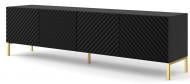 Тумба под ТВ BIM Furniture Surf 4д 2000x560x420 мм черный матовый/золотой(SURF_TV_STAND_200_4D_BLACK_MAT)