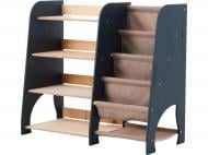 Стелаж Goodevas Монтессорі великий 2в1 для книг та іграшок E648 бежевий