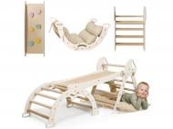 Ігровий комплекс Goodevas Монтессорі 4в1 mini трикутник Піклера/арка/гірка/подушка Молочний E556