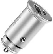 Автомобільний зарядний пристрій BASEUS 30W QC+VOOC (CCYS-C0S) срібний