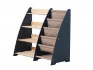 Стелаж Goodevas Монтессорі 2в1 для книг та іграшок E624 молочний