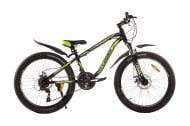 Велосипед Cross 24" 12"(30 см) Rider 2023 24CJS-004655 черно-зеленый