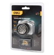 Фонарь аккумуляторный Deli 45 Lm 7040 серый DL551401