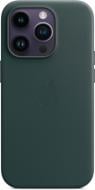 Чохол Apple Leather Case with MagSafe для iPhone 14 Pro forest green(MPPH3ZE/A)