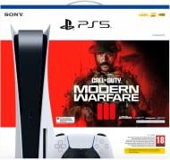 Ігрова консоль Sony PlayStation 5 Ultra HD Blu-ray + Call of Duty Modern Warfare 3 white