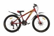 Велосипед Cross 24" 12"(30 см) Fast 2023 24CJS-004674 красно-черный с желтым
