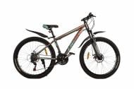 Велосипед Cross 26" 15"(38 см) Fast 26CJS-004681 серо-зеленый с оранжевым