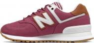 Кроссовки New Balance 574 Canvas WL574SYF р.8 бордовый
