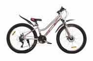 Велосипед Titan 26" 13"(33 см) Best Mate 26TJA-004688 серебристый с розовым