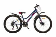 Велосипед Titan 26" 13"(33 см) Best Mate 26TJA-004690 синий с розовым