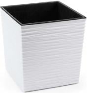 Горшок Lamela Юка 400 долото квадратный белый