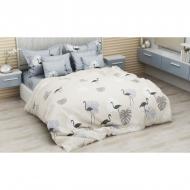 Комплект постельного белья Nashville 1,5 серый SoundSleep