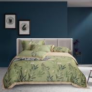 Комплект постельного белья BROCKILON 2.0 зеленый с рисунком Homeline