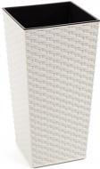 Горшок Lamela Финезия ротанг квадратный белый