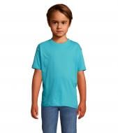 Футболка для хлопчиків Sol's Regent Kids р.140 бірюзовий 1197022510A