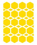 Светоотражающая наклейка LOOM Ромбы LM-10067-yellow для твердых поверхностей