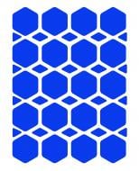 Светоотражающая наклейка LOOM Ромбы LM-10067-blue для твердых поверхностей