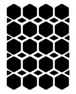Светоотражающая наклейка LOOM Ромбы LM-10067-black для твердых поверхностей