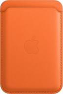 Чехол-кошелек Apple Leather Wallet with MagSafe для iPhone orange(MPPY3ZE/A)