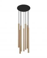 Підвіс Nowodvorski Laser 7x10 Вт G9 латунь/чорний 8921