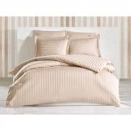 Комплект постельного белья Stripe Beige двуспальный евро бежевый SoundSleep