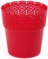 Горшок Lamela Белла 130 круглый красный