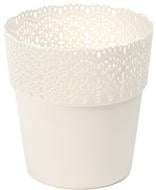 Горшок Lamela Белла 130 круглый кремовый