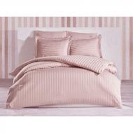 Комплект постельного белья Stripe Flour семейный пудровый SoundSleep