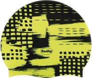 Шапочка для плавания Fashy 30401-02 L черный с салатовым