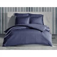 Комплект постельного белья Stripe Graphite семейный графит SoundSleep