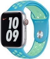 Ремешок Apple Watch 40mm Chlorine Blue/Green Glow Nike Sport Band Regular MJ6H3ZM/A