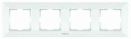 Рамка четырехместная Panasonic Arkedia Slim горизонтальная белый 480500133