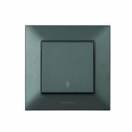 Выключатель одноклавишный проходной проходной одноклавишный Panasonic Arkedia Slim без подсветки дымчатый 480100218