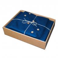 Комплект постельного белья Dark Blue евро синий SoundSleep