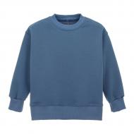 Свитшот унисекс LOGOS детский базовый тринитки петли р.110 сине-серый 14-01-00-0017