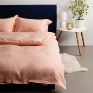 Комплект постільної білизни Blossom Peach двоспальний євро персиковий SoundSleep