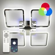 ВІТРИНА! Люстра світлодіодна Luminaria 4Q550/90 100 Вт LED-модуль хром LOOK RGB 100W CHROME