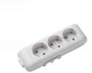 Колодка Panasonic X-tendia, с защитными шторками с заземлением 3 гн. серый 480900038