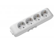 Колодка Panasonic X-tendia с заземлением 4 гн. без выключателя серый 480900039