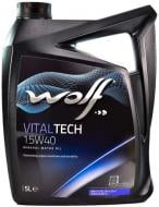 Моторное масло минеральное WOLF VitalTech 15W-40 5 л (8301117)
