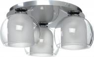 ВИТРИНА! Люстра потолочная TK Lighting Cubus 2774 3x60 Вт E27 хром/прозрачный