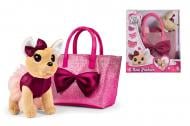 Игровой набор Simba Chi Chi Love Чихуахуа Fashion Bow с сумочкой 20 см разноцветный 5893439