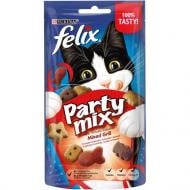Ласощі Felix для дорослих котів Party Mix Гриль Мікс зі смаком курки, яловичини та лосося 60 г