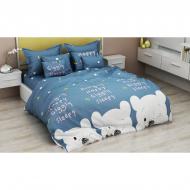 Комплект постельного белья Jardin синий SoundSleep