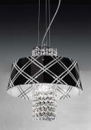 ВІТРИНА! Люстра підвісна Metal Lux 195.140.73 1x100 Вт E27 хром/чорний 46802